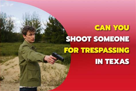 A property owner may be able to sue someone who enters their land without permission. . Can you shoot someone for trespassing in america